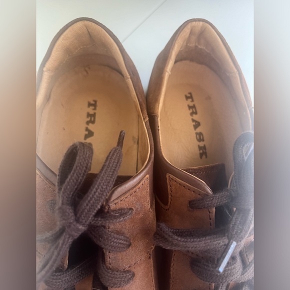 Trask men’s size 10 M 2 Tone Leather Shoes sneakers Comfort Lace up Lindsey MINT - Picture 4 of 14